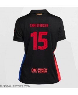 Günstige Barcelona Andreas Christensen #15 Auswärtstrikot Damen 2024-25 Kurzarm